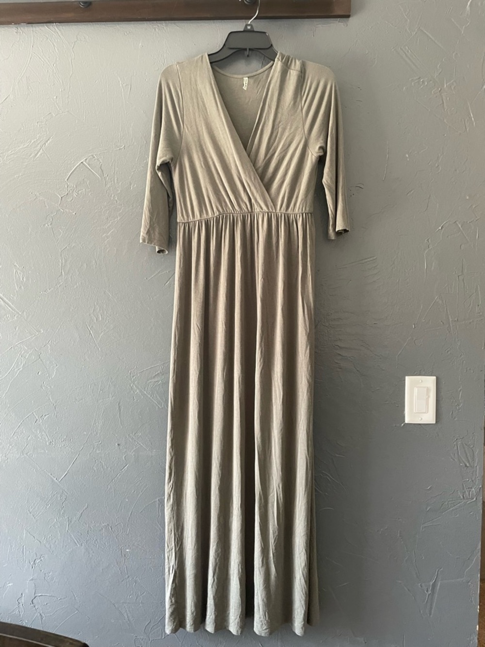 Mother Bee Maternity Green Maxi Dress